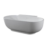 Neal 67'' Oval Freestanding BARstone Tub, Matte White