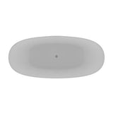 Paden 62'' BARstone Freestanding Tub, White Matte