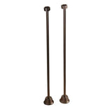 Tub Kit 67'' CI Dbl Roll Top Filler, Supplies, Drain-Chrome