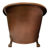 Celana 68'' DBL Slipper Copper Tub,ClawFoot AC,Antique Copper