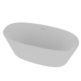 Paden 62'' BARstone Freestanding Tub, White Matte