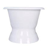 Conrad Cast Iron Dbl Roll WH w/base, 60'', 7'' Holes