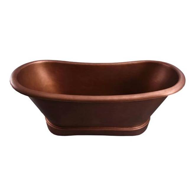 Carwyn Copper Dbl Slipper,72'' No Holes, Smooth Antique Copp