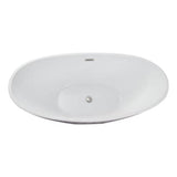 Nickelby 68'' AC Dbl Slipper W/internal drain-OF,BN