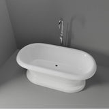 Carlotta Acrylic Dbl Roll WH w/ base, 61'', No Holes