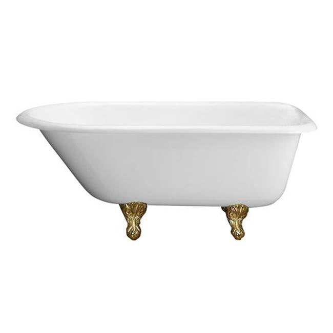 Abbey Cast Iron Roll Top WH, 48'', 3-3/8'' Holes, BN Feet