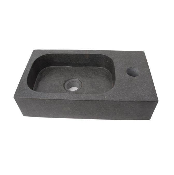 Barclay - Modena Above Counter Basin,1 Faucet Hole,River Stone - Riverstone