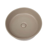 Barclay - Harmony 16-1/2'' Round Above Counter Basin,Matte Tan - Matte Tan