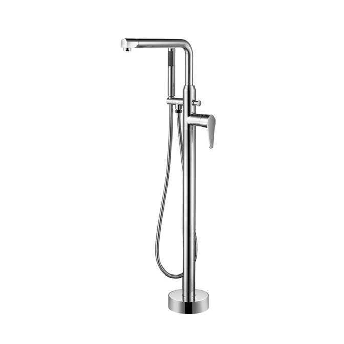 Barclay - Jansen Freestanding Faucet  (Brass),W/Handshower,CP - Polished Chrome