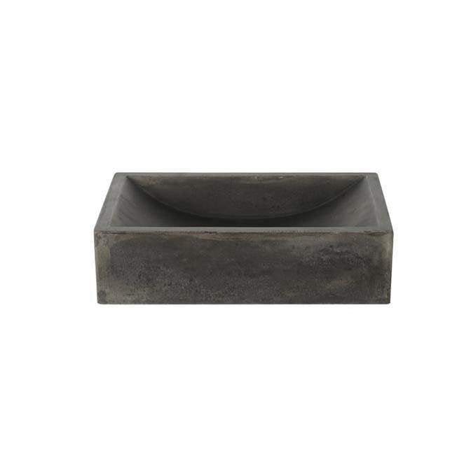 Barclay - Eldon Rect Cement Above Counter Basin,Green Copper - Copper Green