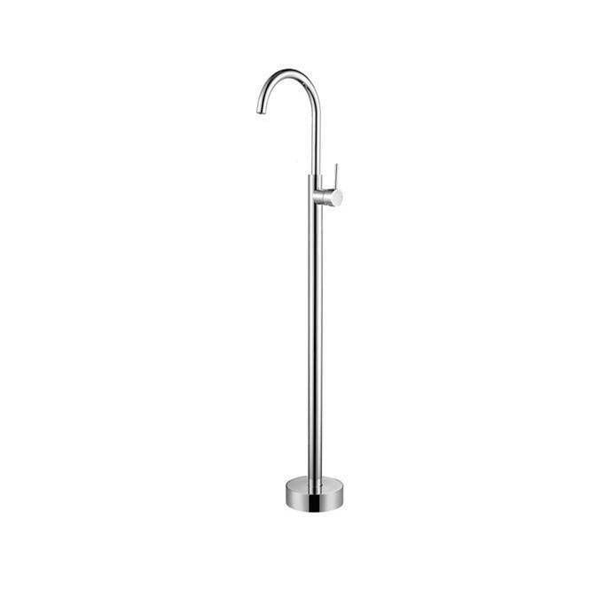Barclay - Harris Freestanding Faucet (Brass) Sinz Hndle, CP - Polished Chrome