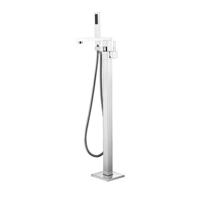 Barclay - Cohen Freestanding Faucet  (Brass),W/Handshower,CP - Polished Chrome