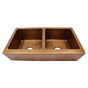 Barclay - Grecia 36'' Farmhouse Kitchen Sink Double Bowl,AC - Antique Copper