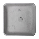 Barclay - Maxton Square Sink, 15-3/4'' Honed Moon White Marble - Honed Moon White