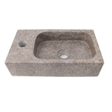 Barclay - Modena Above Counter Basin,1 Faucet Hole, Grey Marble - Grey Marble