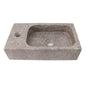 Barclay - Modena Above Counter Basin,1 Faucet Hole, Grey Marble - Grey Marble
