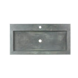 Barclay - Gentry Rect Above Counter w/ 1 Faucet Hole,Copper Green - Copper Green
