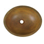 Barclay - Caspar Small Oval Cement Vessel, Vintage Brown - Vintage Brown