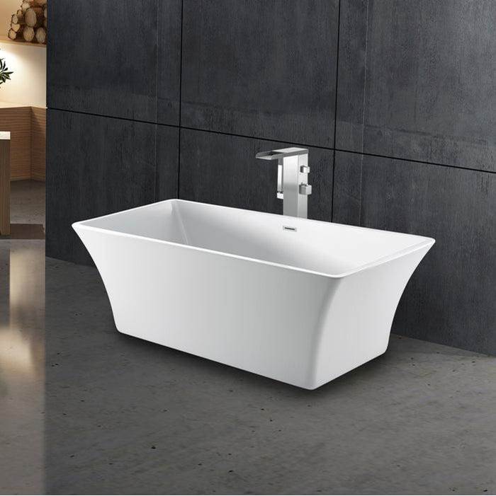 Taylor 67'' AC Freestanding Tub White,w/Internal Drain-OF BN