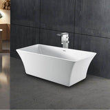 Taylor 67'' AC Freestanding Tub White,w/Internal Drain-OF BN