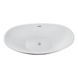 Nickelby 68'' AC Dbl Slipper W/internal drain-OF,BN