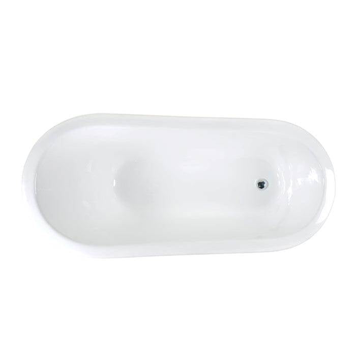 Giselle Cast Iron Slipper, 57'' WH, No Holes, BL Imp Feet