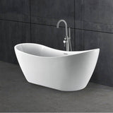 Nyx 72'' AC Freestanding Tub White,w/Internal Drain-OF BN