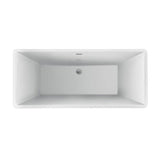 Tara 60'' AC Freestanding Tub White,w/Internal Drain-OF BN