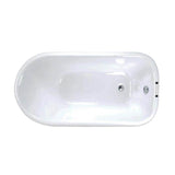 Aristo Cast Iron Roll Top WH 55'', 7'' Holes, Black Feet