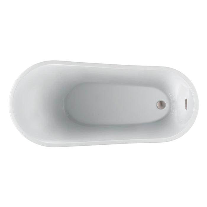 Lucinda 66'' Acrylic Slipper,  With internal drain-OF,BN