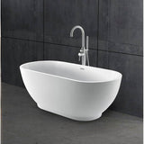 Radcliff 67'' AC Freestanding Tub WH,w/Internal Drain-OF BN