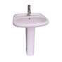 Barclay - Flora Pedestal Lavatory  8''ws, white - White