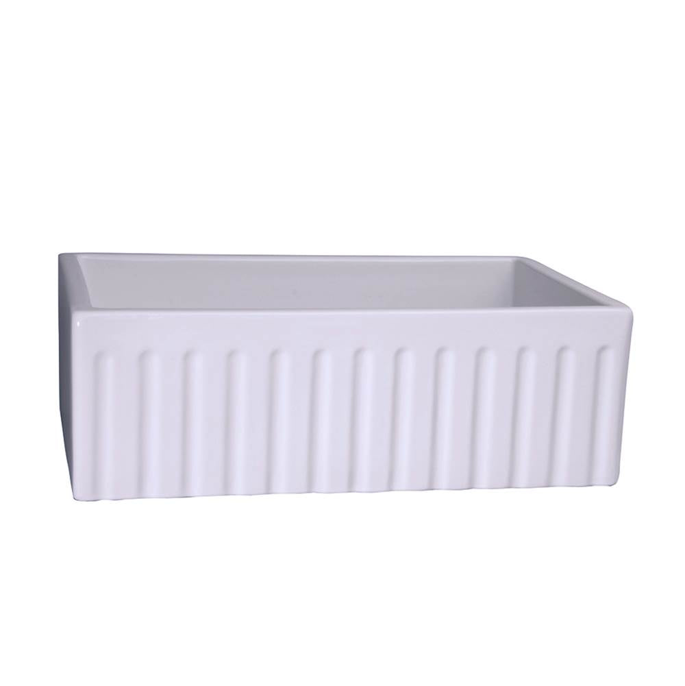 Barclay - Felicity 30'' Apron Front Sink Fluted Front,  White - White