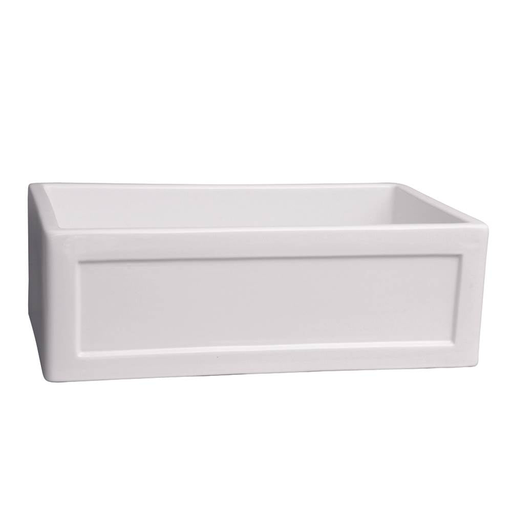 Barclay - Ellyce 30'' Apron Front Sink Picture Frame Front,  White - White