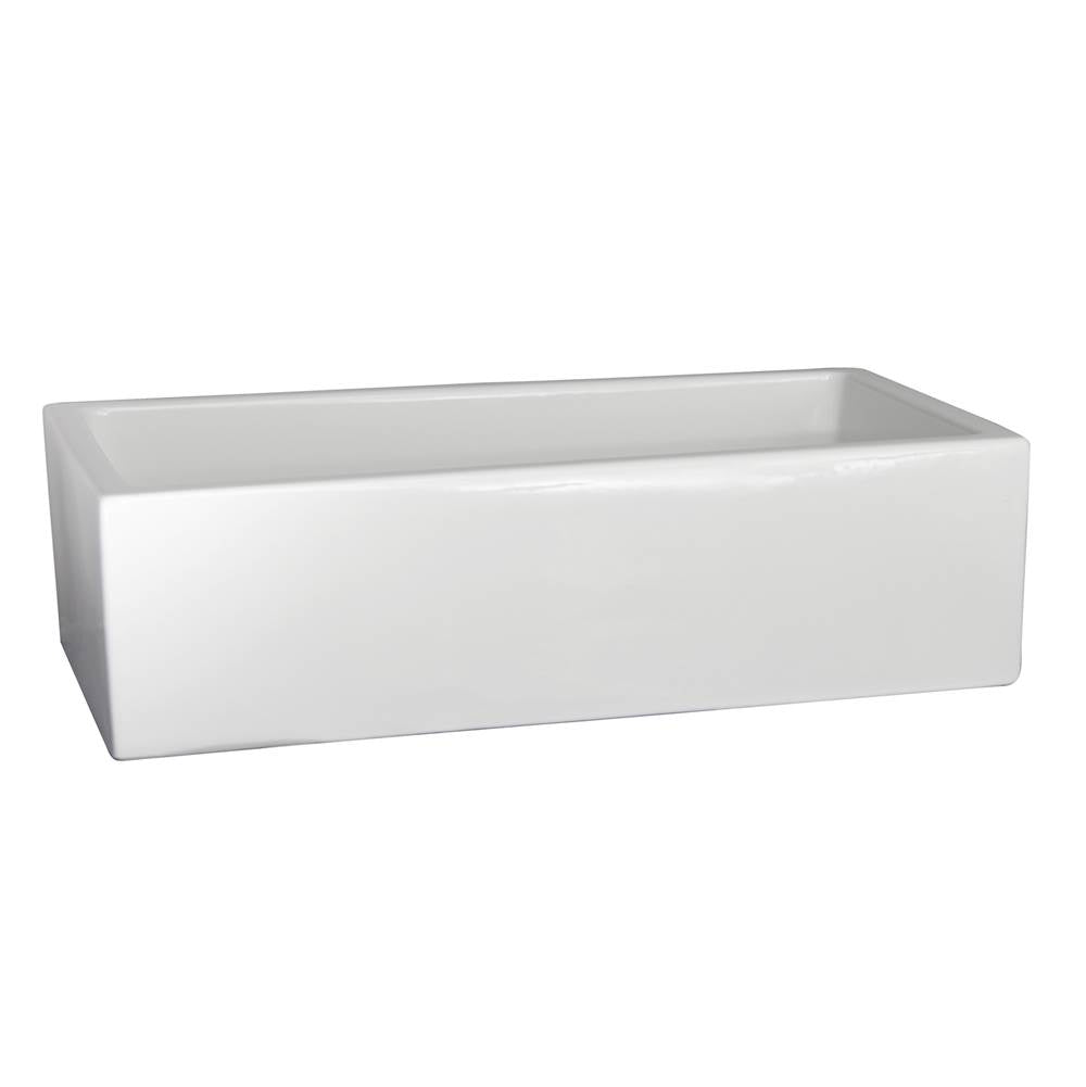 Barclay - Hayley 36'' Single Bowl Farmer Sink, White - White