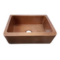 Barclay - Bentley 30'' Single Bwl Copper Apron Front Sink,Sm Ext,Ham Int-SAC - Smooth Antique Copper