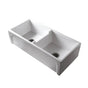 Barclay - Myron DBL Bowl Fire Clay 39'' Apron Front Sink, White - White