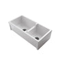 Barclay - Millwood 36'' DBL Bowl Fire Clay, Apron Front Sink , WH - White
