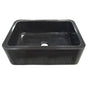 Barclay - Ankra 33'' Polished Granite Single Bowl Apron Front Sink, GPBL - Polished Black