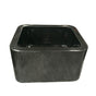 Barclay - Abrams 18'' Polished Granite Apron FrontPrep Sink, GPBL - Polished Black