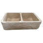 Barclay - Rushmore Db Bowl Marble Farme Sink w/Chiseled Apron MPGA,33'' - Polished Marble