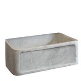 Barclay - Chardonnay 33'' Marble Single Bowl Apron Front Sink, MPCA