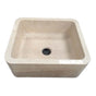 Barclay - Chandra 24'' Polished Marble Single Bowl Apron Front Sink, MPGA - Polished Marble