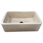 Barclay - Chandra 33'' Polished Marble Single Bwl Apron Front Sink, MPGA - Polished Marble