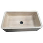 Barclay - Chandra 36'' Polished Marble Single Bwl Apron Front Sink, MPGA - Polished Marble