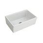 Barclay - Gannon 30'' Single Bowl Fireclay Apron Front Sink-White - White