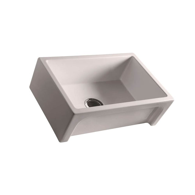 Barclay - Granville 30'' Single Bowl Fir Clay Apron Front Sink , Bisque - Bisque