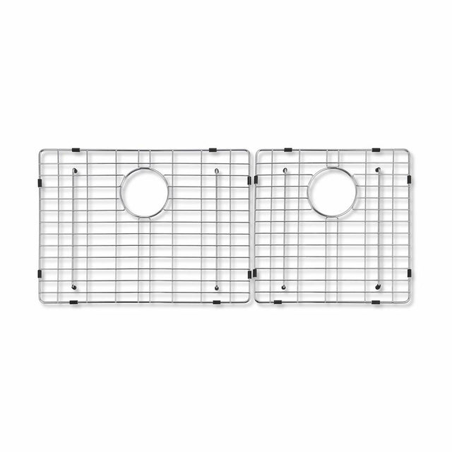 Barclay - Damita SS 60/40 Dbl Wire Grid Set2,17-1/8''/11-1/4'' X15-5/8''D - Stainless Steel