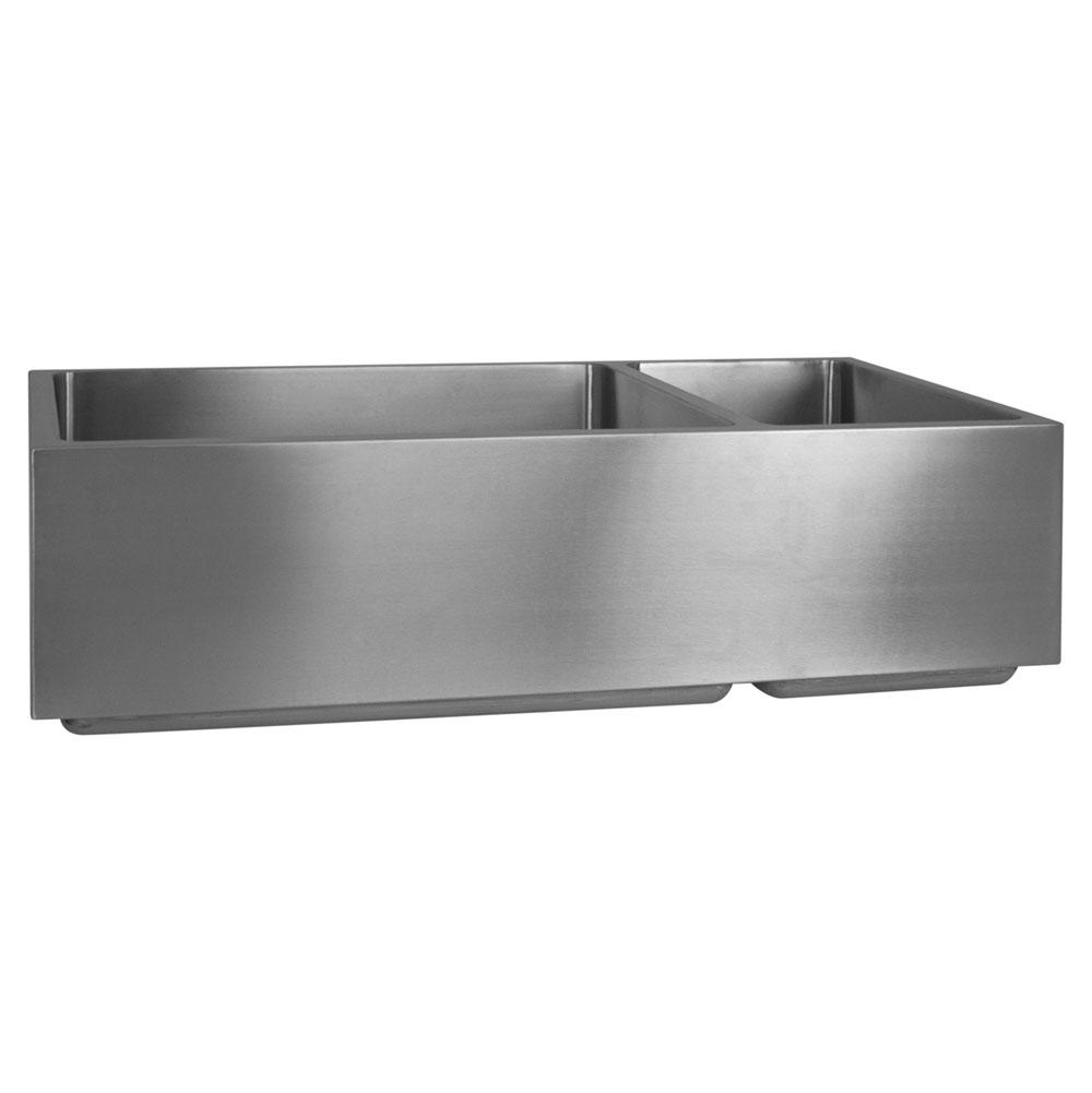 Barclay - Deverell 36'' Stainless Steel 70/30 Dbl Bowl Apron Front Sink - Stainless Steel