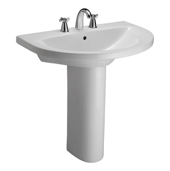 Barclay - Jumeirah Washbasin, 8''cc,  White - White